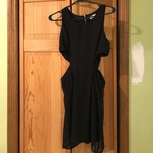 Black cut-out mini dress!